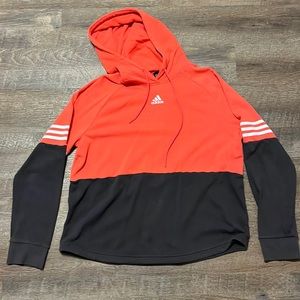 Coral and Gray Adidas Sweatshirt